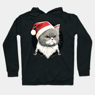 Cute Ugly Christmas Cat Gift Funny Cat Christmas Hoodie